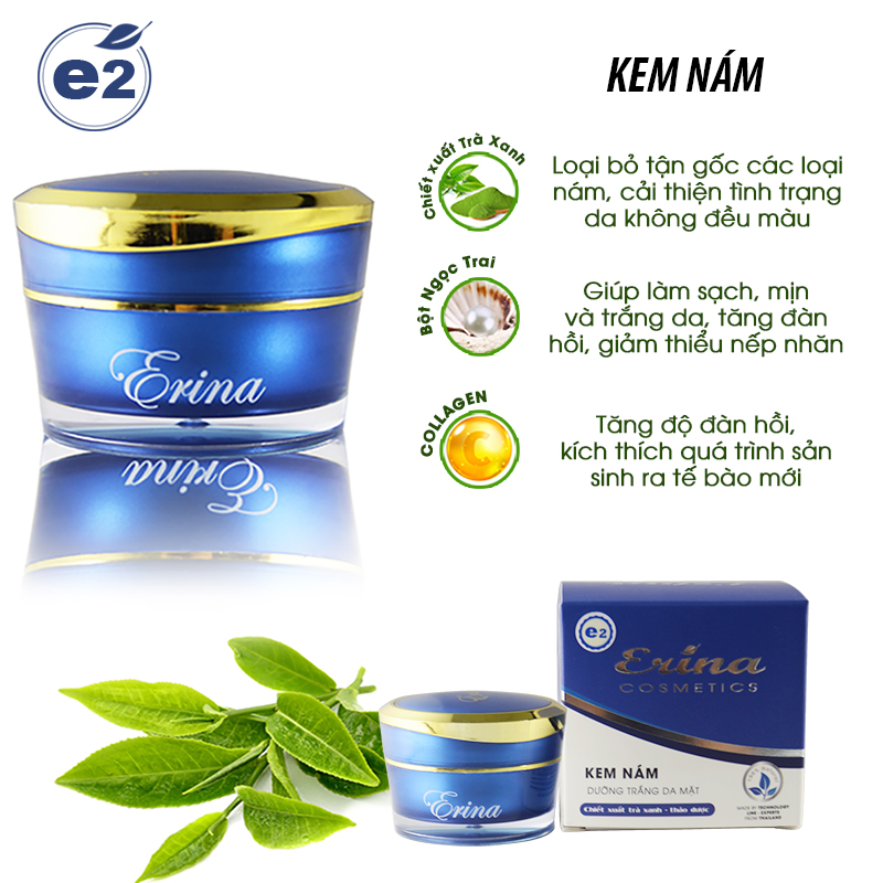 KEM NÁM DƯỠNG TRẮNG DA MẶT ERINA 25G