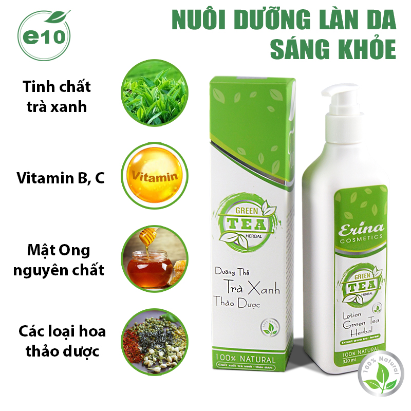 DƯỠNG THỂ TRÀ XANH THẢO DƯỢC
