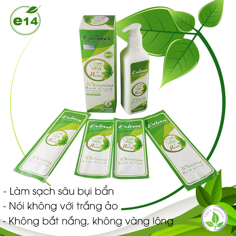 TẮM TRẮNG TRÀ XANH THẢO DƯỢC 350ML